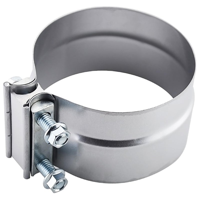 ROADFORMER 4" Lap Joint Exhaust Band Clamp Preformed Aluminized Steel - Image 1